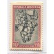 ARGENTINA 1935 GJ 764 PROCERES Y RIQUEZAS $ 10 UVAS ESTAMPILLA NUEVA CON GOMA DE GRAN CALIDAD U$ 65